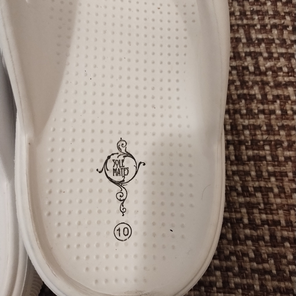 Sole Mates Unisex Throng White Flip Flops Size 10 Causal,Beach, Pool - Picture 6 of 6